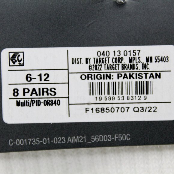 2pack All In Motion Men's Crew Socks 8 Pack size 6-12 (16 pairs in total) - Picture 10 of 12